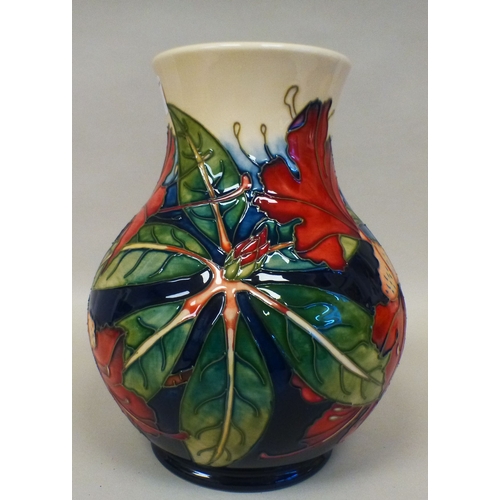 10 - A Moorcroft pottery Simeon pattern vase  bears printed marks  dated '99  9.5