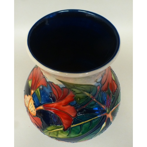 10 - A Moorcroft pottery Simeon pattern vase  bears printed marks  dated '99  9.5