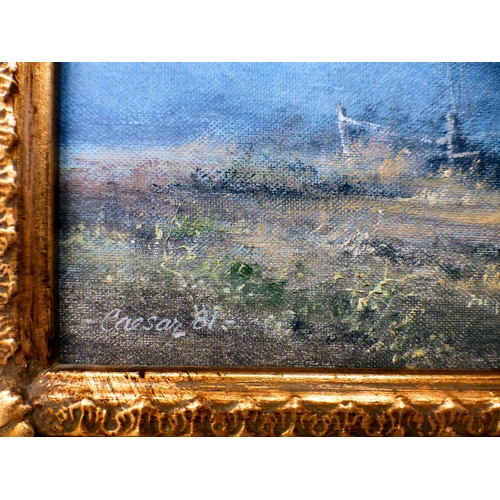 16 - John Caeser Smith - a rural landscape&nbsp; oil on board&nbsp; bears a signature & dated '81&nbs... 