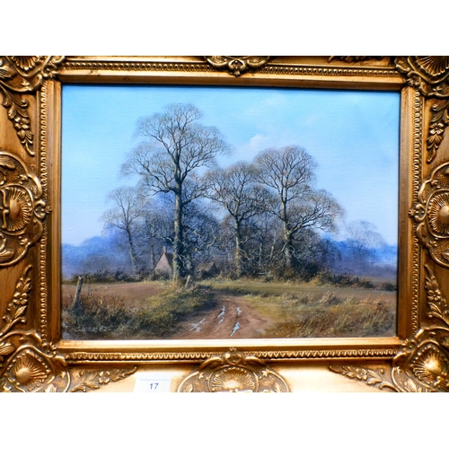 17 - John Caeser Smith - a rural landscape&nbsp; oil on canvas&nbsp; bears a signature & dated '82&nb... 