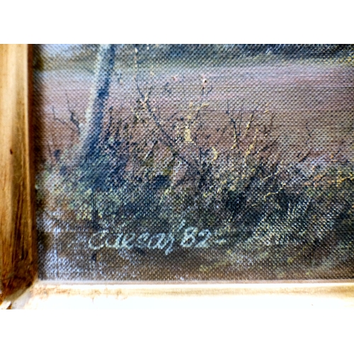 17 - John Caeser Smith - a rural landscape&nbsp; oil on canvas&nbsp; bears a signature & dated '82&nb... 