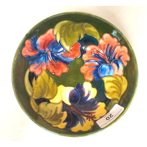 20 - A Moorcroft pottery Hibiscus pattern bowl&nbsp; 6