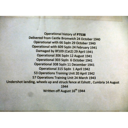 21 - John Young - 'Battle of Britain Spitfire over London'&nbsp; oil on board&nbsp; bears a signature&nbs... 