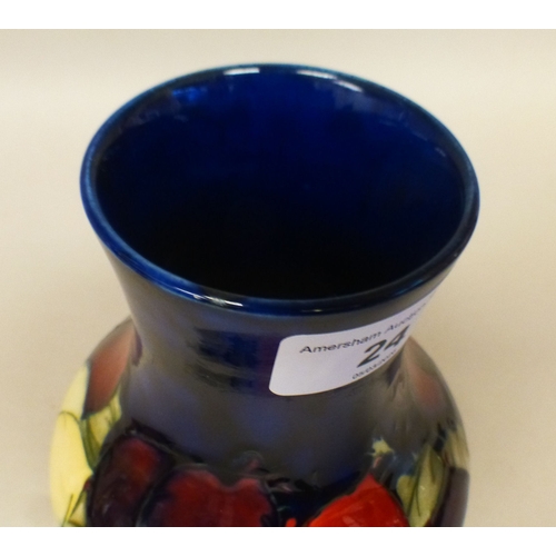 24 - A Moorcroft pottery Wisteria pattern vase  bears printed marks   7