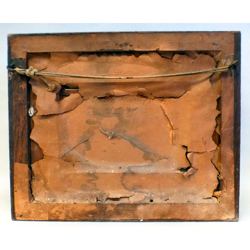 32 - David Murray - a bridge over a river&nbsp; oil on board&nbsp; bears a signature (bottom left) and te... 