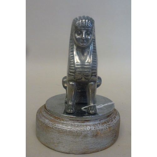 35 - A 1919-1932 Armstrong Siddeley cast metal sphinx bonnet mascot&nbsp; 4.25