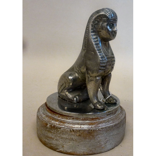 35 - A 1919-1932 Armstrong Siddeley cast metal sphinx bonnet mascot&nbsp; 4.25