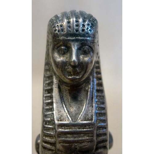 35 - A 1919-1932 Armstrong Siddeley cast metal sphinx bonnet mascot&nbsp; 4.25