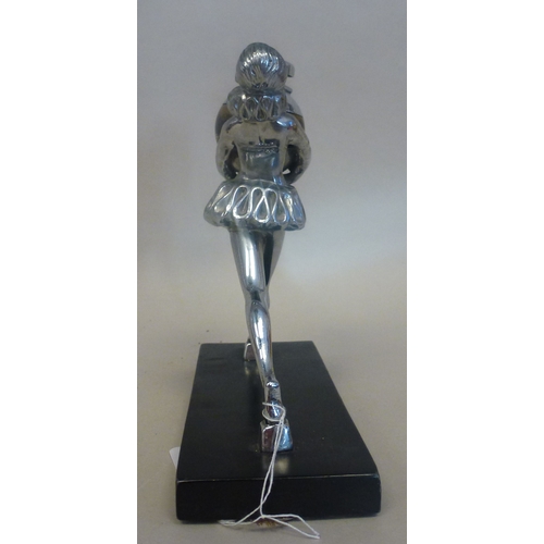 36 - An Art Deco Ronson cast metal Rondelight ballerina table lighter&nbsp; 7