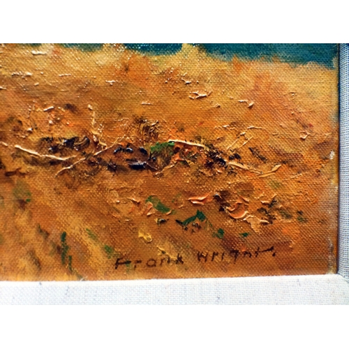 4 - Frank Wright - 'Before the Storm'&nbsp; oil on canvas&nbsp; bears a signature&nbsp; 20