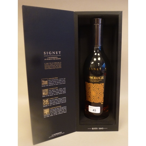 45 - A Glenmorangie Signet Single Malt Scotch Whisky