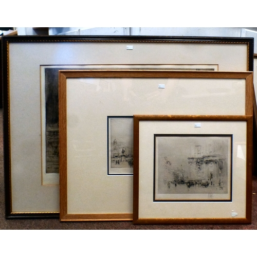 58 - After William Walcot - three London street studies&nbsp; prints&nbsp; bearing pencil signatures&nbsp... 