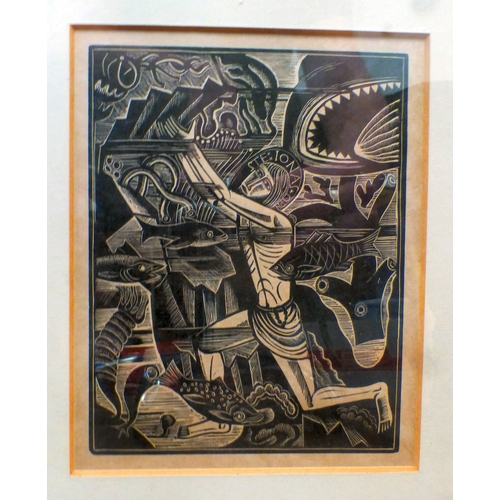 59 - After David Jones - 'The Book of Jonah, The Waters Compassed Me About'&nbsp; print&nbsp; 7