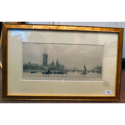 61 - After Roland Langmaid - 'A view of The Thames'&nbsp; 7
