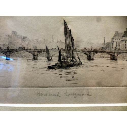 61 - After Roland Langmaid - 'A view of The Thames'&nbsp; 7