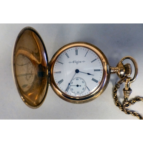 31 - Three American rolled gold cased pocket watches