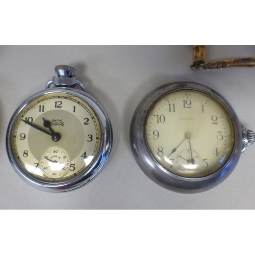 32 - Four pocket watches&nbsp; variously cased