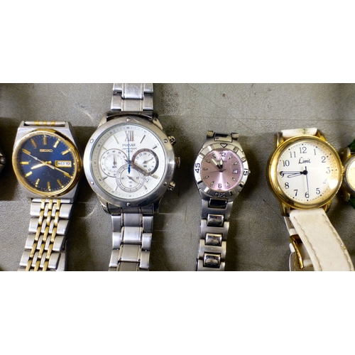 34 - Wristwatches&nbsp; variously cased and strapped
