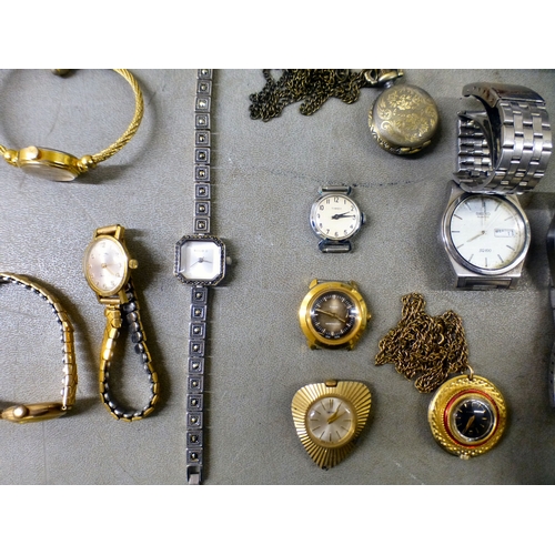 34 - Wristwatches&nbsp; variously cased and strapped