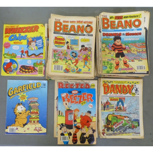 360 - Mainly 1980s & 1990s uncollated Beano and Dandy comics