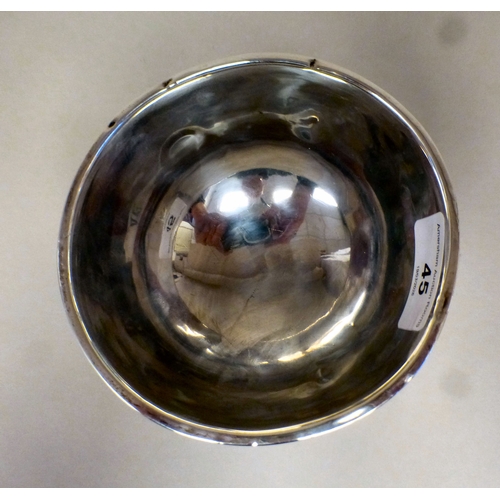 45 - An Edwardian silver trophy bowl  Birmingham 1906  5