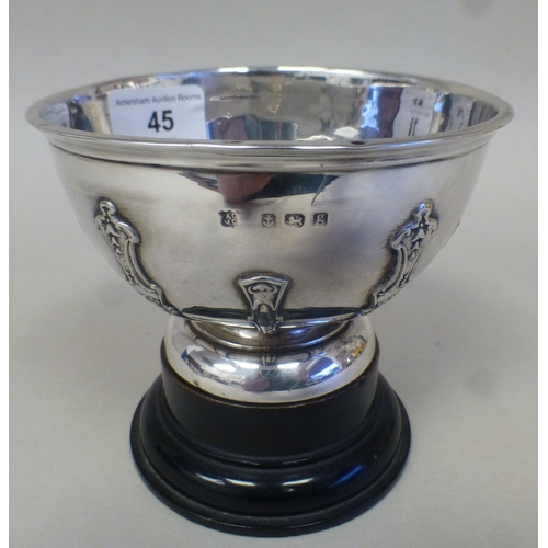 45 - An Edwardian silver trophy bowl  Birmingham 1906  5