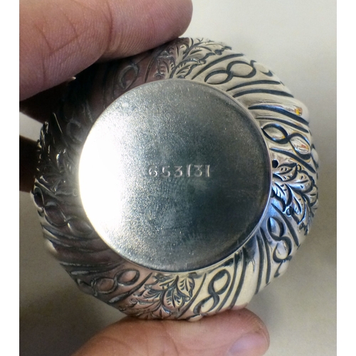 47 - Silver collectables: to include a velvet lined ring box with a hinged lid and pad feet&nbsp; Birming... 