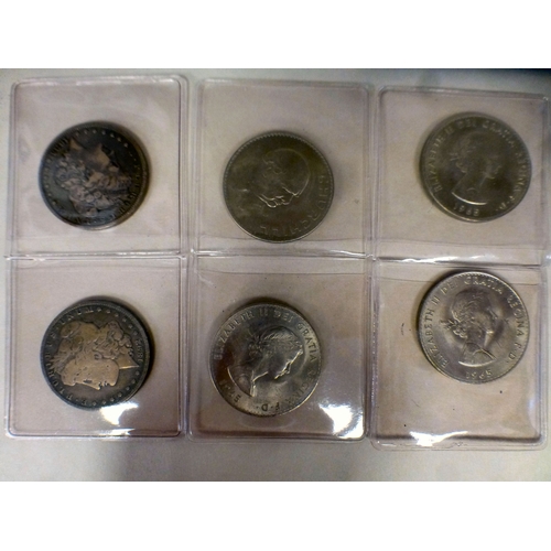 51 - Uncollated British, American and other coinage: to include a proof example for Winston Churchill