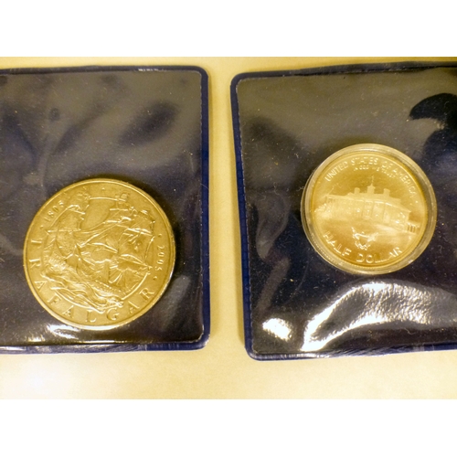 51 - Uncollated British, American and other coinage: to include a proof example for Winston Churchill