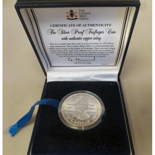 51 - Uncollated British, American and other coinage: to include a proof example for Winston Churchill