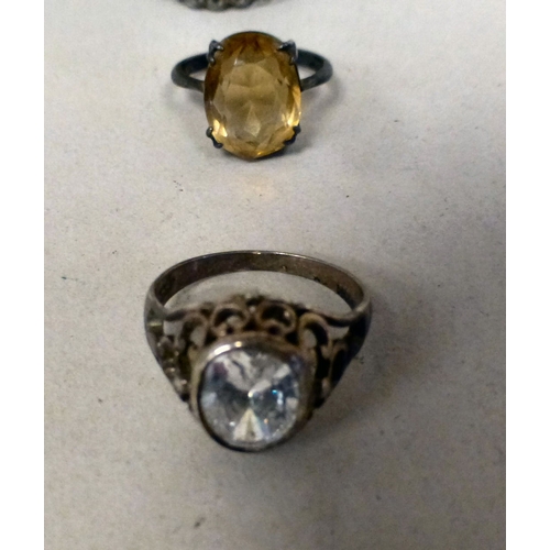 10 - Silver and white metal jewellery&nbsp; variously set&nbsp; (approx. combined gross weight 230grms)