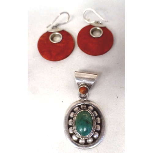 10 - Silver and white metal jewellery&nbsp; variously set&nbsp; (approx. combined gross weight 230grms)