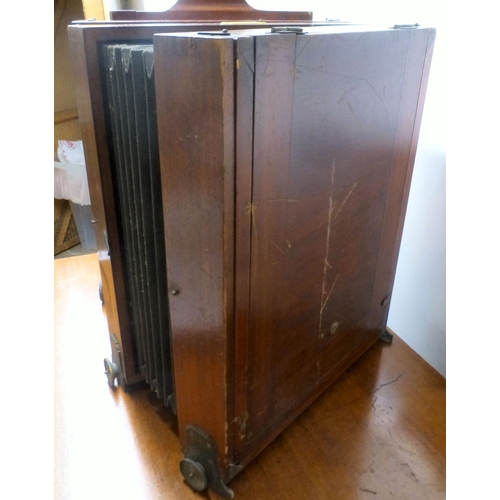 46 - A component of a vintage J.Lancaster & Son of Birmingham tailboard camera