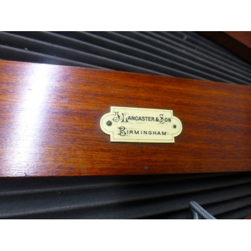 46 - A component of a vintage J.Lancaster & Son of Birmingham tailboard camera