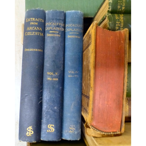 49 - Antiquarian books, various reference: to include 'Apocalypse Explained'; and 'Confessions of a Deale... 