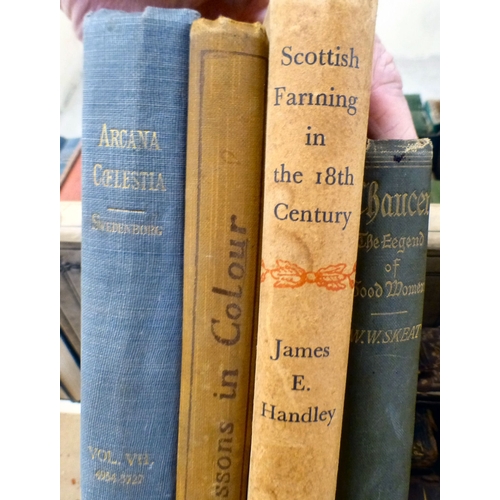 49 - Antiquarian books, various reference: to include 'Apocalypse Explained'; and 'Confessions of a Deale... 