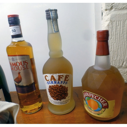 50 - Alcoholic beverages: to include Champagne and Whisky