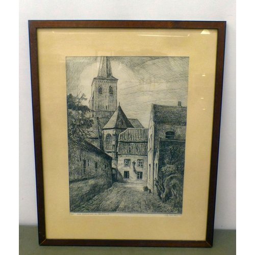 58 - Charles Ludwig Stricher - pictures and Limited Edition prints: to include 'Niederrhein-Lobberick Bro... 