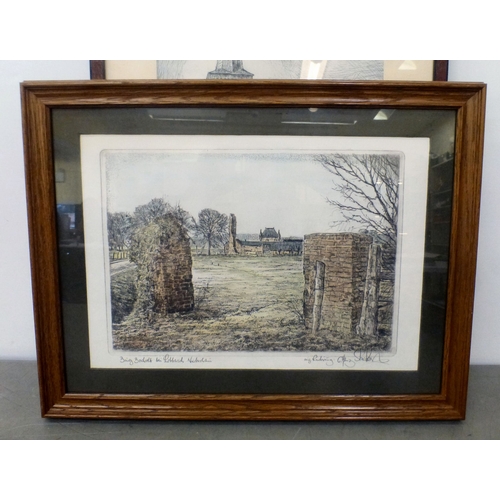 58 - Charles Ludwig Stricher - pictures and Limited Edition prints: to include 'Niederrhein-Lobberick Bro... 