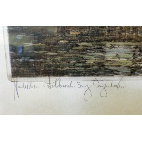 58 - Charles Ludwig Stricher - pictures and Limited Edition prints: to include 'Niederrhein-Lobberick Bro... 