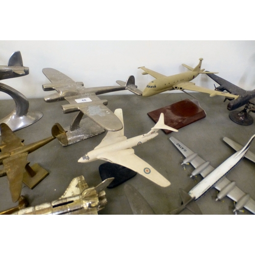 60 - Cast metal diecast and composition model aeroplanes&nbsp; largest&nbsp; 10
