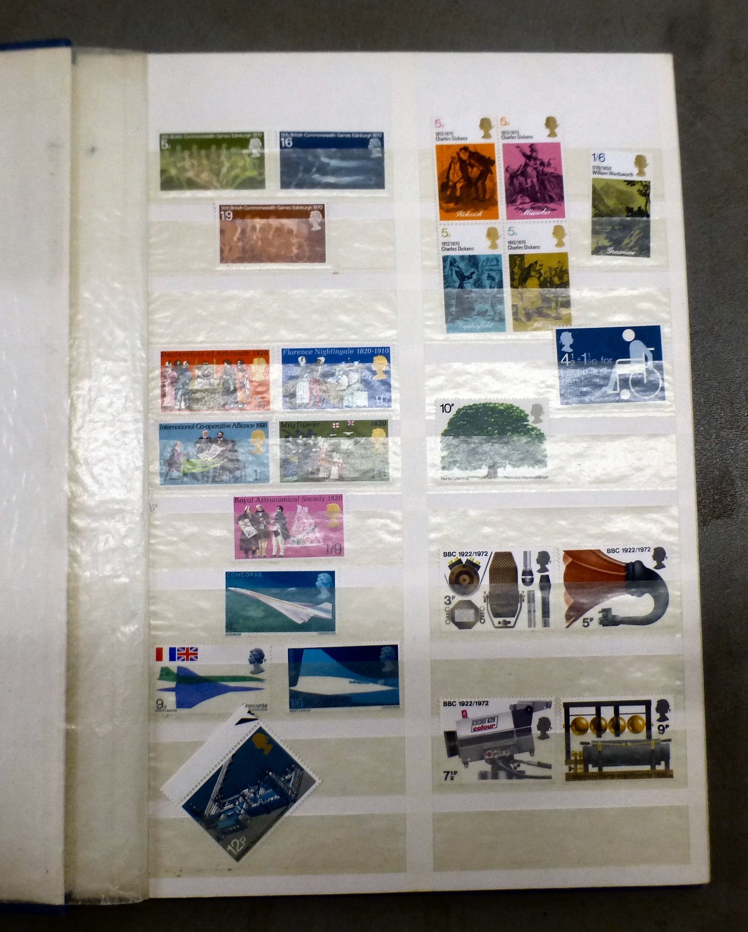 Uncollated postage stamps: to include American commemorative issues; UK ...