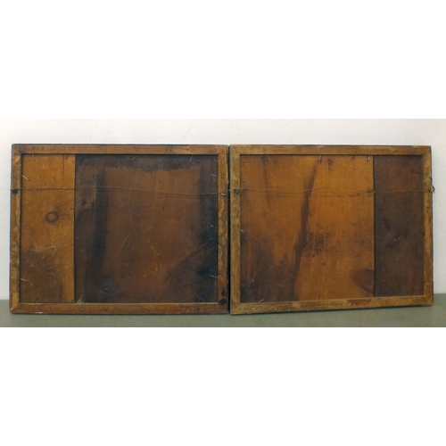 11 - Two maritime shore scenes&nbsp; watercolours&nbsp; each monogramed & dated 'SS 1868'&nbsp; 7.5