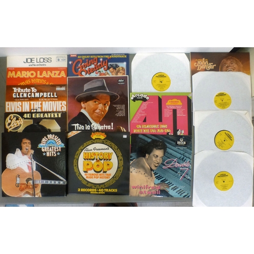 2 - Vinyl albums and 45rpm singles&nbsp; mixed genres: to include pop; movie sound track; mixed hits; an... 