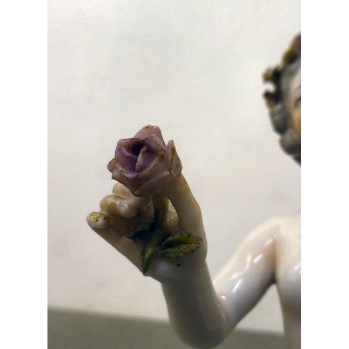 23 - Ceramics: to include a late 19thC German porcelain pin doll figure&nbsp; 4.75