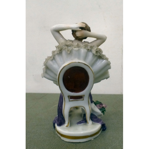 23 - Ceramics: to include a late 19thC German porcelain pin doll figure&nbsp; 4.75