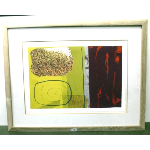 25 - After Walter Fusi - an abstract print&nbsp; bears a pencil signature&nbsp; 18