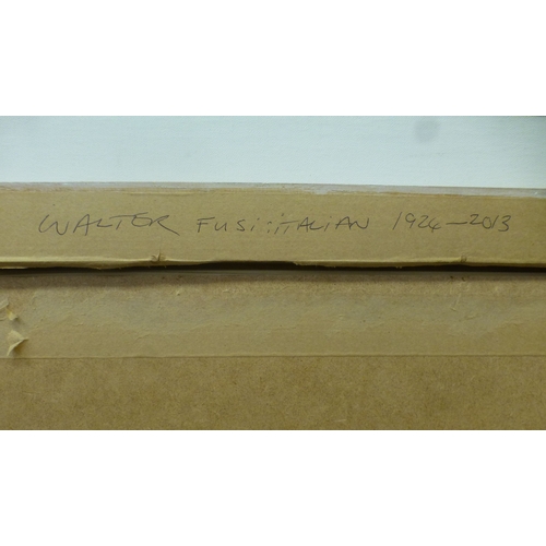 25 - After Walter Fusi - an abstract print&nbsp; bears a pencil signature&nbsp; 18