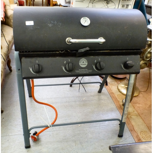 29 - A modern Texas gas powered cylinder BBQ&nbsp; 37