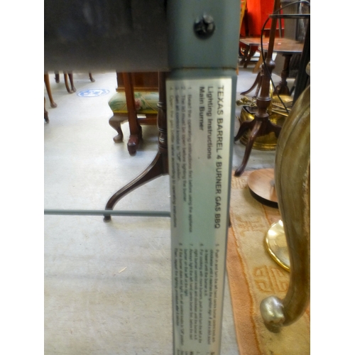 29 - A modern Texas gas powered cylinder BBQ&nbsp; 37